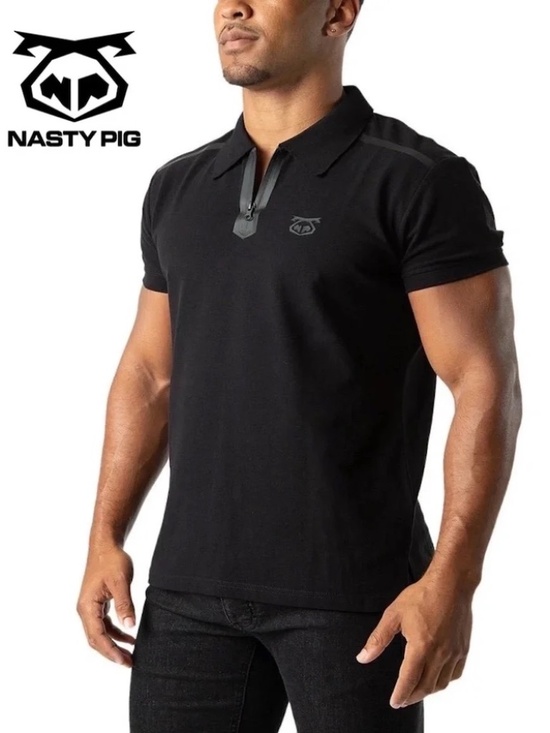 Nasty Pig Other - Nasty Pig Black Polo Shirt with Subtle Logo